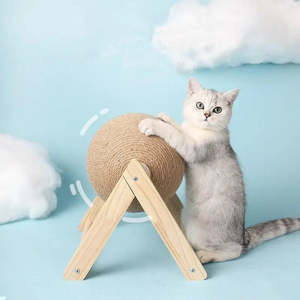Large Cat Climbing <b>Frame</b> with Sisal and Linen Boule Gratter for Cats for <b>Play</b> and Exercise - Product Image 6