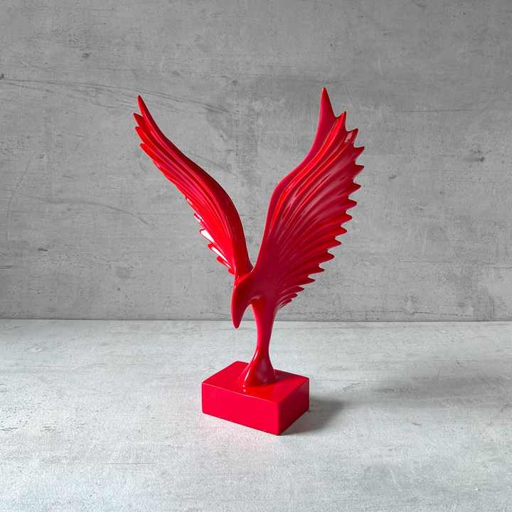 Minimalist aluminium sculpture with visual flow and brushed surface perfect for professional spaces or art gifting