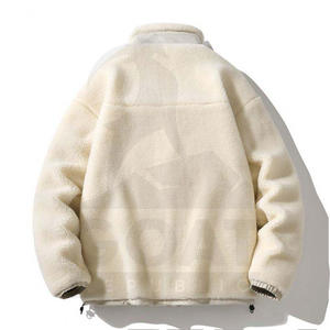 Chaqueta de Forro Polar Sherpa de Primera Calidad para Hombre, Invierno, Cuello Alto, Logotipo Frontal Personalizable - Product Image 4