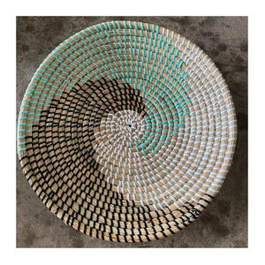 Bohème fait à la main jonc de mer assiette panier Vietnam tenture murale décor pour rustique osier rotin bambou naturel écologique - Product Image 2