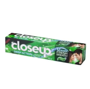 Close Up Da Menthol frais dentifrice 60X100G prévention des taches, saveur de menthe propre, dents blanches brillantes