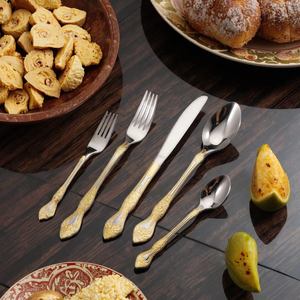 Ensemble de couverts en métal en acier inoxydable de la meilleure qualité pour le dîner-cuillères et fourchettes pour la maison hôtel restaurant utilisation en Inde Top Arrival - Product Image 5