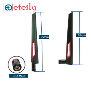 Eteily เสาอากาศเป็ดยาง Wi-Fi 10dBi คุณภาพสูงพร้อมขั้วต่อ SMA ตัวผู้เคลื่อนย้ายได้ใช้งานในร่มผลิตในอินเดีย - Product Image 3