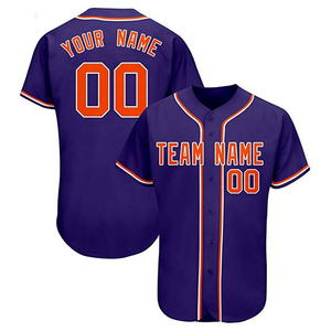 MESS SPORTS Maillot de baseball personnalisé avec logo d'équipe - 100% polyester, impression par sublimation, séchage rapide, protection UV, unisexe adulte, service OEM - Product Image 1