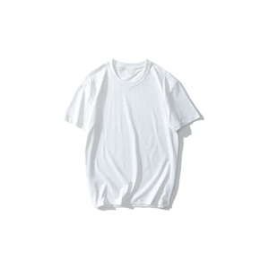 High Quality 100% Cotton Men's T-Shirt Latest Trend Solid Pattern Custom Logo Print Knitted Fabric Eco-Friendly Anti-Wrinkle - Product Image 3