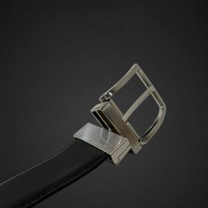 100% calidad italiana hombre cinturón de cuero genuino de grano completo 35 mm de ancho doble cara especial giratorio níquel hebilla libre - Product Image 5