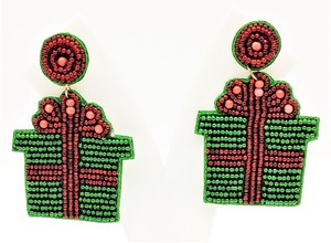 Últimos nuevos dibujos animados de Navidad Santa Claus campana copo de nieve colgante pendientes chapado en oro aleación goteo aceite pendientes perla temporada de vacaciones - Product Image 4
