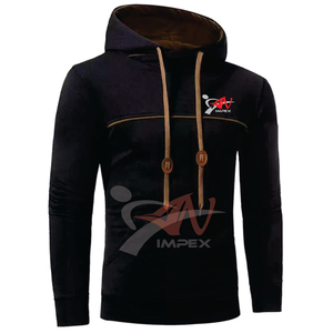 Sweat à capuche pull-over avec logo d'impression personnalisé de haute qualité pour hommes matériau personnalisé sweat-shirt à capuche flexible pour hommes - Product Image 2