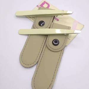 Pince à épiler professionnelle à sourcils couleur poudre vert menthe meilleure vente Dorlon pince à épiler inclinée en acier inoxydable certifiée CE - Product Image 1