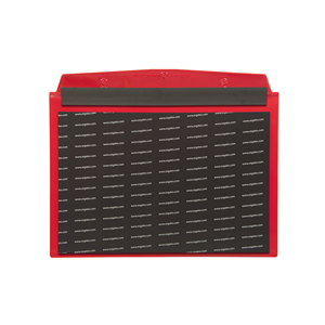 Portadocumenti con chiusura magnetica, DIN A5 orizzontale, Rosso, 10 pz / confezione - SDVF/5110-01 - Product Image 1