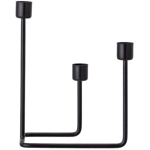 Chandelier en métal noir mat bougeoir en laiton pour la décoration de la maison fournitures de pot de bougie uniques en gros - Product Image 5