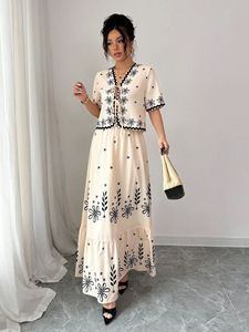 ชุดเซ็ต 2 ชิ้น ผ้าชีฟองผสมคอตตอน 100% สไตล์ลำลอง ลายเรียบ สำหรับฤดูร้อน - Product Image 4