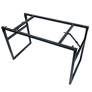 Patas Metálicas Plegables de Estilo Industrial para Mesas de 120x60x75cm, Patas de Acero Inoxidable para Muebles de Café, Comedor, Cocina, Gimnasio CHB68048 - Product Image 3