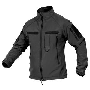 Unisex Black Red <b>Zippered</b> <b>Fleece</b> <b>Jacket</b> Stand Collar Casual Windproof Eco-friendly Winter Wear Regular Fit Polyester/Nylon Shell - Product Image 6