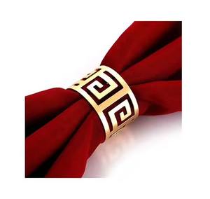 Export Quality Antique Finish Metal Napkin Rings Vintage-Inspired Tableware for Weddings Available a Best Price - Product Image 2