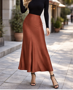 Venta al por mayor 2026 OEM ODM Falda maxi casual de línea A para mujer Fabricante de ropa de Vietnam Personalización de ropa - Product Image 4