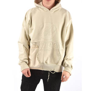Sudaderas con capucha desgastadas hechas en Pakistán para hombre 2025 precio al por mayor sudaderas con capucha desgastadas de alta calidad personalizadas - Product Image 1