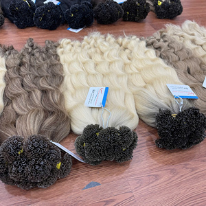 Vente en gros d'extensions de cheveux à la kératine humaine 100% cheveux vietnamiens à pointe plate de haute qualité - Product Image 2