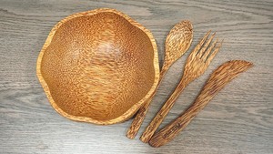 ชุดตะเกียบมีดช้อนส้อมไม้เป็นมิตรกับสิ่งแวดล้อม 100% ขายส่งมีดช้อนส้อมไม้ - Product Image 5