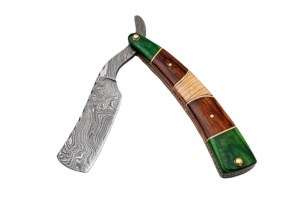 Rasoir fait à la main, rasoir droit en damas (Rz304) - Product Image 2
