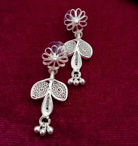 ต่างหูยันต์นางเงือกเกรดสูงประกายระยิบระยับแวววาวจากผู้ผลิตในอินเดียโดยตรง - Product Image 2