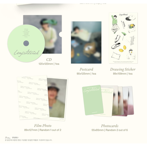 DAY6 WONPIL - 1st Mini Album: Unfiltered (<b>Book</b> Pouch Ver.) - Product Image 3