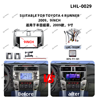 TOYOTA 4 RUNNER 2009 Araba Monitörü Araba DVD Oynatıcı Çerçevesi Fasya Paneli Android Araba Radyosu Çerçevesi için Toptan Araba Ses Sistemi Çerçevesi