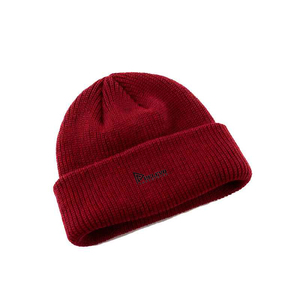 Royal Blue Acrylic <b>Winter</b> Warm Beanie <b>Hat</b> with Custom Embroidered Logo and Bows Pattern Solid Color Custom Label for Men <b>Women</b> - Product Image 4