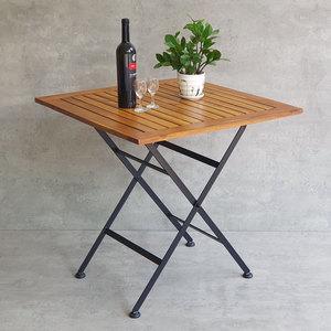 REFORD 75x75cm Folding Outdoor <b>Table</b> Modern Portable <b>Garden</b> Rectangle <b>Table</b> <b>Foldable</b> Kitchen Courtyard Furniture CFD68089 - Product Image 2