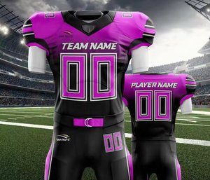 Uniforme de football américain personnalisé unisexe grande taille-vêtements de sport entièrement sublimés avec logo brodé, chemises/hauts taille adulte - Product Image 6