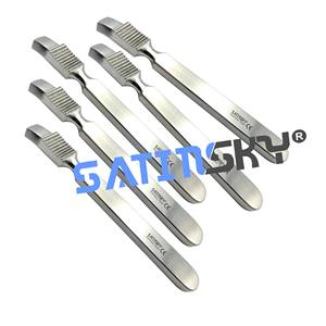 Elevador periostal Adson recto, hoja semichispaña de 6 mm de ancho, instrumentos quirúrgicos ortopédicos premium al por mayor de alta calidad - Product Image 4