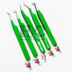 ใหม่คีมคีบกาแฟแบบมีเสน่ห์สำหรับขนตาปลอมแหนบสเตนเลสสีชมพูสำหรับใส่กาแฟมีโลโก้อย่างยั่งยืน - Product Image 2