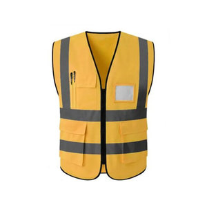 Chaleco DE SEGURIDAD reflectante multifunción impermeable transpirable bolsillos ropa de ingeniería al aire libre rayas de malla para exteriores - Product Image 1