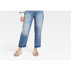 Jeans Vintage a Vita Super Alta da Donna, Modello Universale, Lavaggio Medio, Taglia 10 - Denim Lavabile, Skinny, a Sigaretta, Boot Cut - Product Image 5