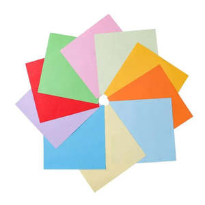Lot de 100 carrés de papier origami double face unicolores pour travaux manuels en papier - Product Image 6