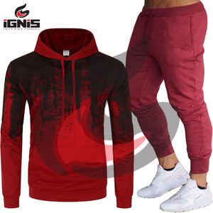 Conjuntos Deportivos de Otoño para Hombre, Corte Ajustado, Transpirables, Antiestáticos, 100% Algodón, Servicio Personalizado OEM, Ropa Casual Urbana, Color Personalizado 2024 - Product Image 2