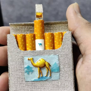 จี้เงิน925ที่กำหนดเองสำหรับผู้ชายสไตล์โบราณ Moissanite กล่องบุหรี่เครื่องประดับ Studded ของขวัญวันเกิดที่สมบูรณ์แบบสำหรับเขา - Product Image 1