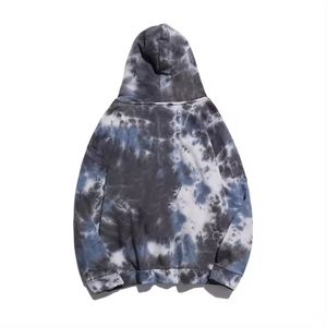 Última moda de los hombres sudaderas con capucha High Street Casual pulóver personalizado estampado gráfico bordado OEM forrado liso sólido - Product Image 6