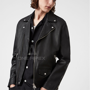 Vestes en cuir véritable pour hommes de qualité supérieure au toucher doux Col rabattu Style High Street pour veste en cuir d'hiver - Product Image 2