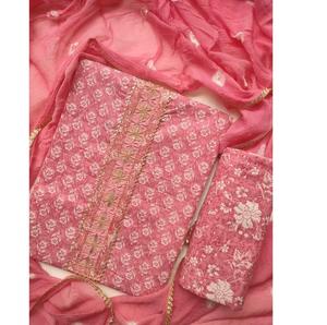 Salwar Kameez traditionnel de haute qualité non cousu, ensembles de costumes 3 pièces, imprimé, formel, fête, mariage, décontracté, intérieur, extérieur, robe - Product Image 6