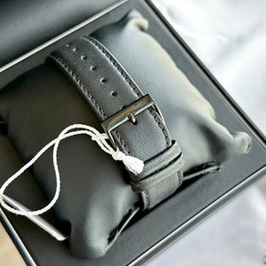 Montre à quartz de haute qualité pour homme, boîtier en acier inoxydable, bracelet en cuir, chronographe multifonctionnel, décontractée et élégante, 22 mm - Product Image 6