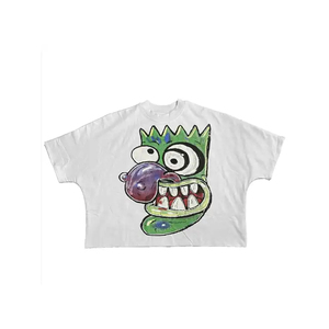 Camisetas de manga corta personalizadas de fábrica 100% algodón con estampado gráfico de gran tamaño Boxy Fit recortada de secado rápido para hombres - Product Image 4