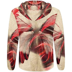 Sweat-shirts à capuche zippés pour hommes, manches longues, coupe classique, en molleton 100% coton, fermeture éclair intégrale, écologiques, vente en gros - Product Image 3