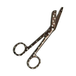 Ciseaux opératoires de meilleure qualité Ciseaux à pansement chirurgical à usage unique en acier métallique à sonde latérale pour usage hospitalier - Product Image 1