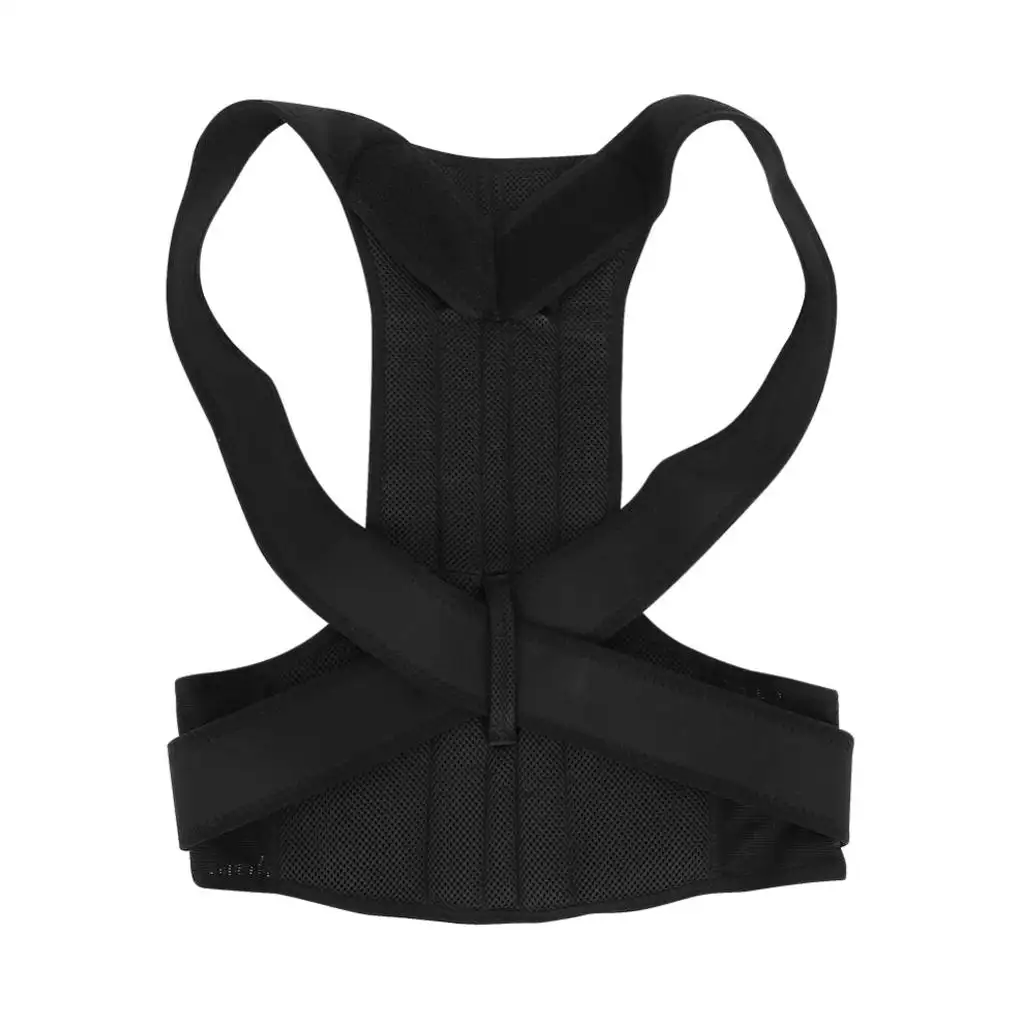 Neck posture correction support neck shoulder support belt PU leather fitness belts
