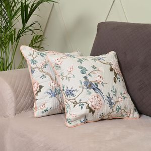 Hot Sell Wholesale Modern Woven 100% Cotton <b>Cushion</b> Covers 45x45cm <b>Square</b> Customizable Colors Logo Removable Washable Home Decor - Product Image 1