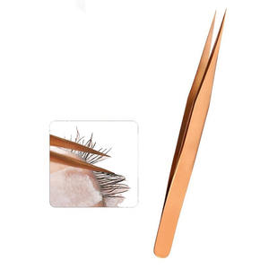 แหนบต่อขนตาสีม่วงสองสี ปลายใย แหนบต่อขนตา แหนบต่อขนตาแบบมีโลโก้สั่งทำ - Product Image 3