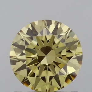 1.03 ct IGI Fantaisie jaune brunâtre Lab Grown Diamond Round Cut Loose Diamond Gemstone Qualité pour la fabrication de bijoux Clarté VS1 - Product Image 1