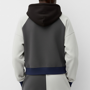 Sudaderas con Capucha para Mujer, Estilo Urbano, con Logotipo Personalizado en la Parte Delantera, Corte Cuadrado, Tejido de Felpa 100% Algodón, Grueso, 400GSM, para Invierno, OEM/ODM - Product Image 2