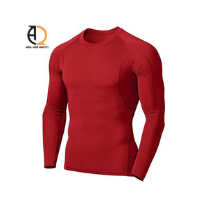 Rashguards pour hommes de couleur gris uni, fabriqués en élasthanne/polyester, en gros - Product Image 6